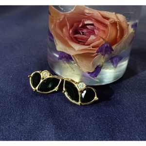 Swarovski Swan stamped earrings